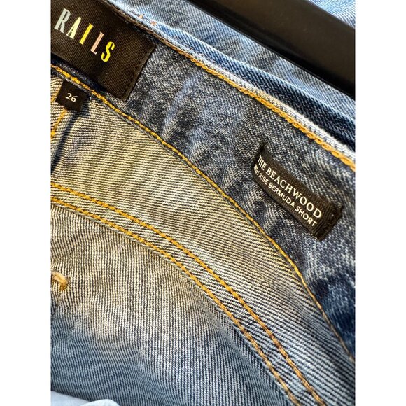 Rails Beachwood High Rise Size 26 Bermuda Shorts Demin Jean NWT - Picture 5 of 10